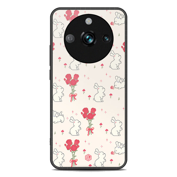 Cute Korean Design Series Soft Phone Case - Premium Glass Case - Design 6 - Realme 11 Pro Plus