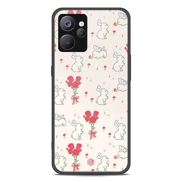Cute Korean Design Series Soft Phone Case - Premium Glass Case - Design 6 - Realme 10 5G