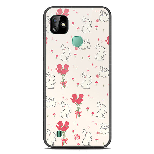 Cute Korean Design Series Soft Phone Case - Premium Glass Case - Design 6 - Infinix Smart HD 2021