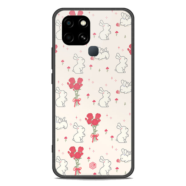 Cute Korean Design Series Soft Phone Case - Premium Glass Case - Design 6 - Infinix Smart 6