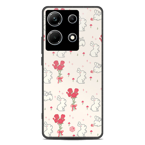 Cute Korean Design Series Soft Phone Case - Premium Glass Case - Design 6 - Infinix Note 30