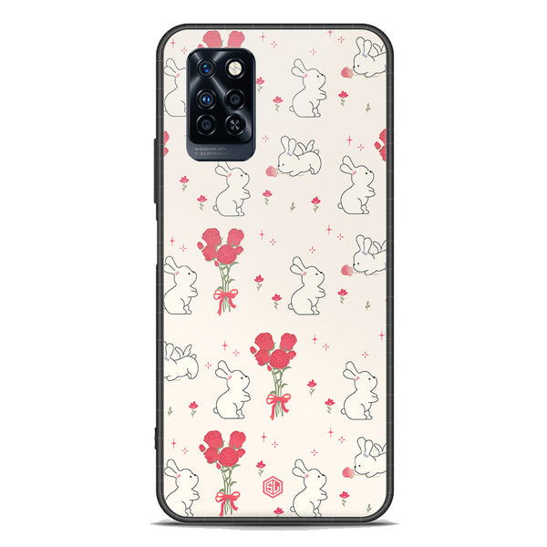 Cute Korean Design Series Soft Phone Case - Premium Glass Case - Design 6 - Infinix Note 10 Pro