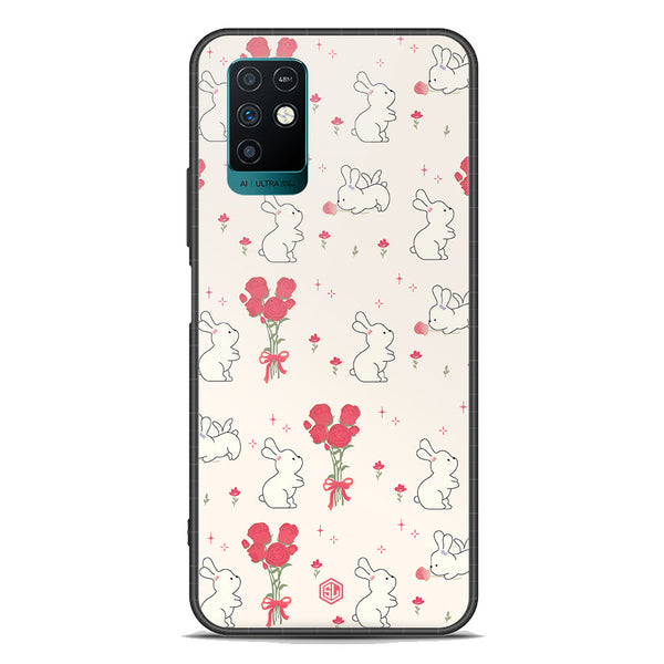 Cute Korean Design Series Soft Phone Case - Premium Glass Case - Design 6 - Infinix Note 10
