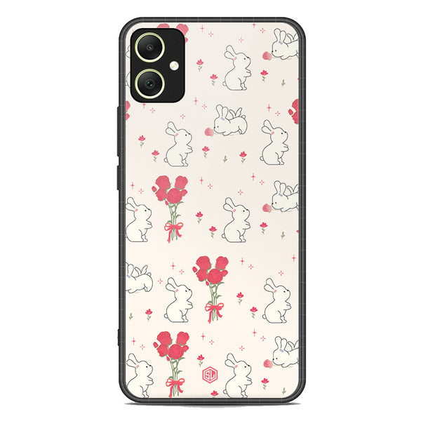 Cute Korean Design Series Soft Phone Case - Premium Glass Case - Design 6 - Samsung Galaxy A05