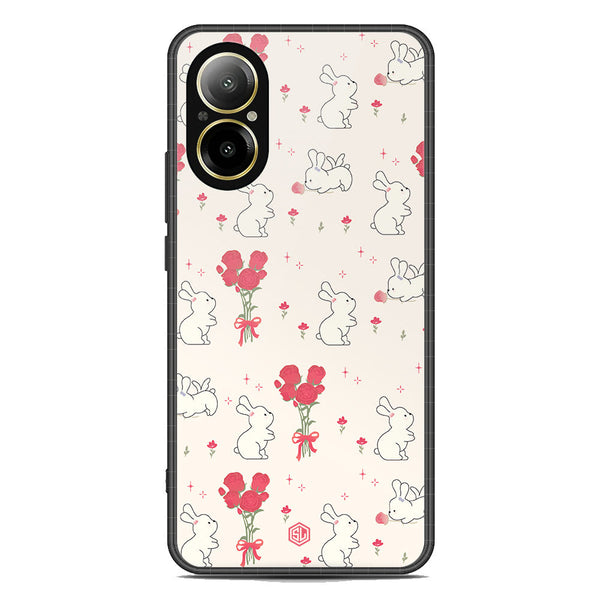 Cute Korean Design Series Soft Phone Case - Premium Glass Case - Design 6 - Realme C67 4G