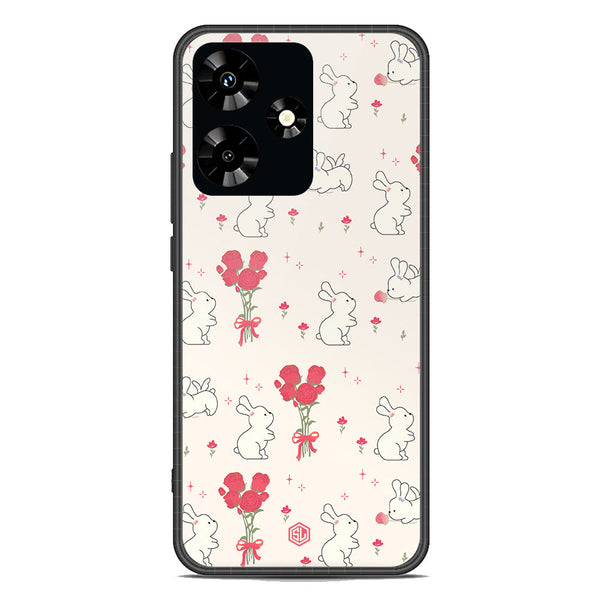 Cute Korean Design Series Soft Phone Case - Premium Glass Case - Design 6 - Infinix Hot 30