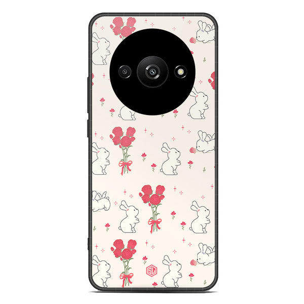 Cute Korean Design Series Soft Phone Case - Premium Glass Case - Design 6 - Xiaomi Redmi A3