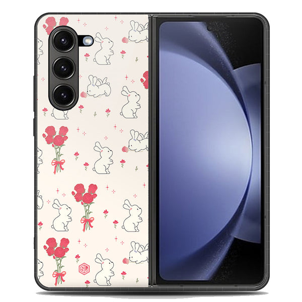 Cute Korean Design Series Soft Phone Case - Premium Glass Case - Design 6 - Samsung Galaxy Z Fold 6 5G