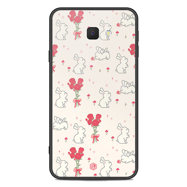 Cute Korean Design Series Soft Phone Case - Premium Glass Case - Design 6 - Samsung Galaxy J7 Prime