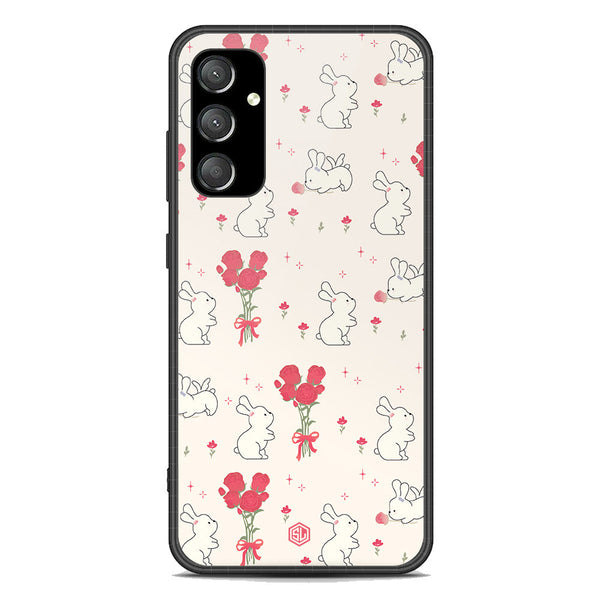 Cute Korean Design Series Soft Phone Case - Premium Glass Case - Design 6 - Samsung Galaxy A54 5G