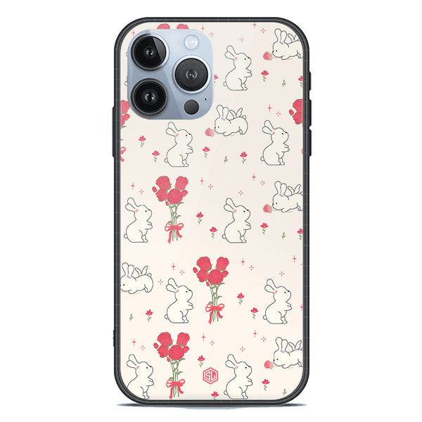 Cute Korean Design Series Soft Phone Case - Premium Glass Case - Design 6 - iPhone 13 Pro Max