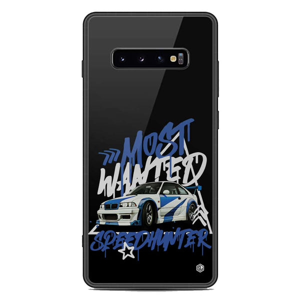 Most Wanted Speedhunter Series Soft Phone Case - Premium Glass Case - Samsung Galaxy S10 Plus