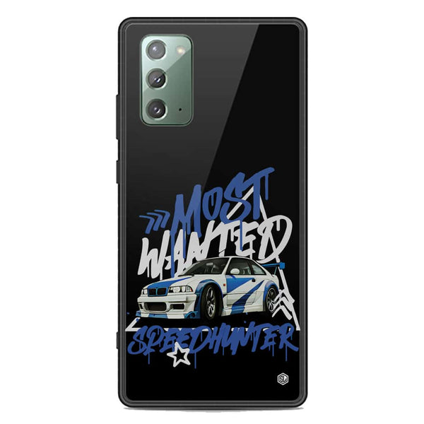 Most Wanted Speedhunter Series Soft Phone Case - Premium Glass Case - Samsung Galaxy Note 20