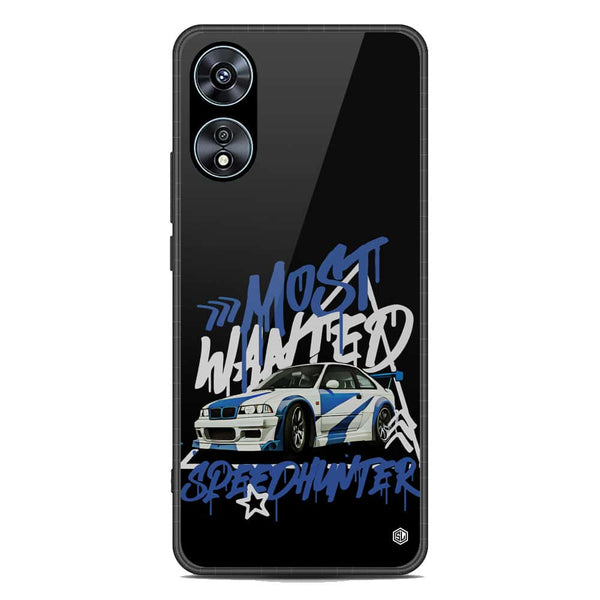 Most Wanted Speedhunter Series Soft Phone Case - Premium Glass Case - Oppo A78 4G