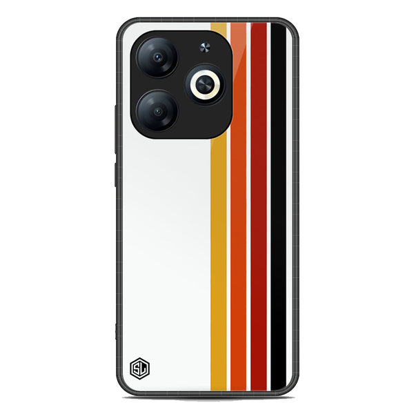 Retro Stripes Series Soft Phone Case - Premium Glass Case - Tecno Spark 20C