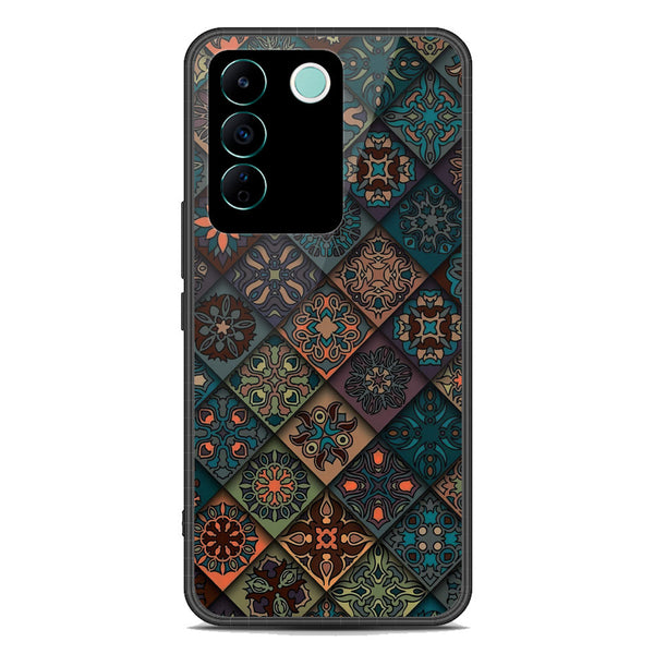 Timeless Mosaic Design Soft Phone Case - Premium Glass Case - Vivo V27e