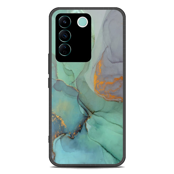 Aqua Marble Design Soft Phone Case - Premium Glass Case - Vivo V27e