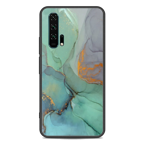 Aqua Marble Design Soft Phone Case - Premium Glass Case - Honor 20