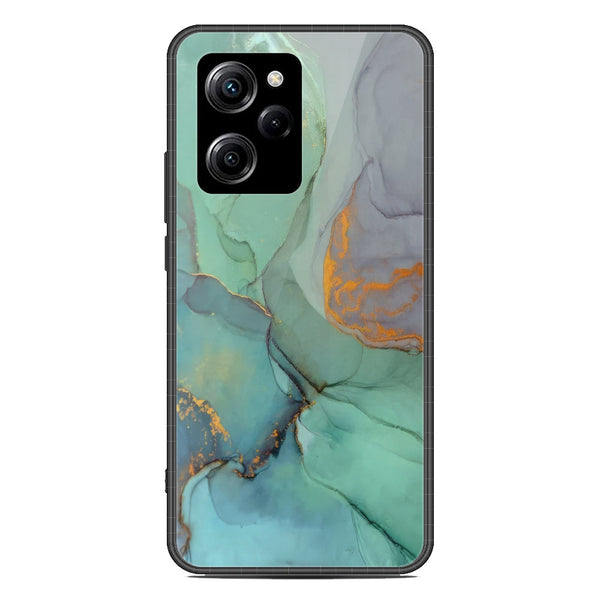 Aqua Marble Design Soft Phone Case - Metal Case - Xiaomi Poco X5 Pro
