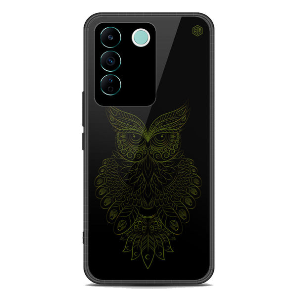 Golden Owl Design Soft Phone Case - Premium Glass Case - Vivo V27e