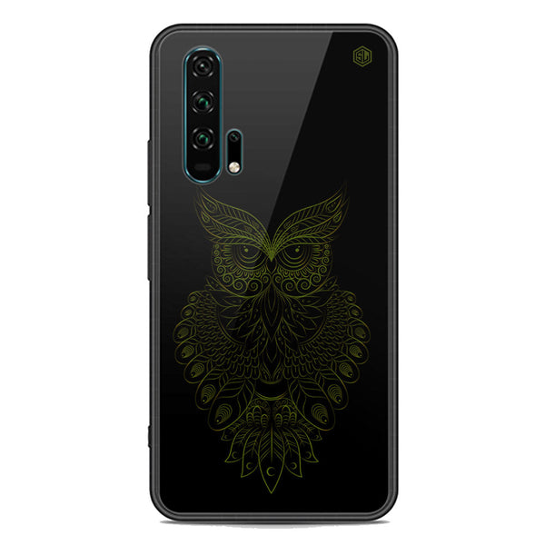 Golden Owl Design Soft Phone Case - Premium Glass Case - Honor 20
