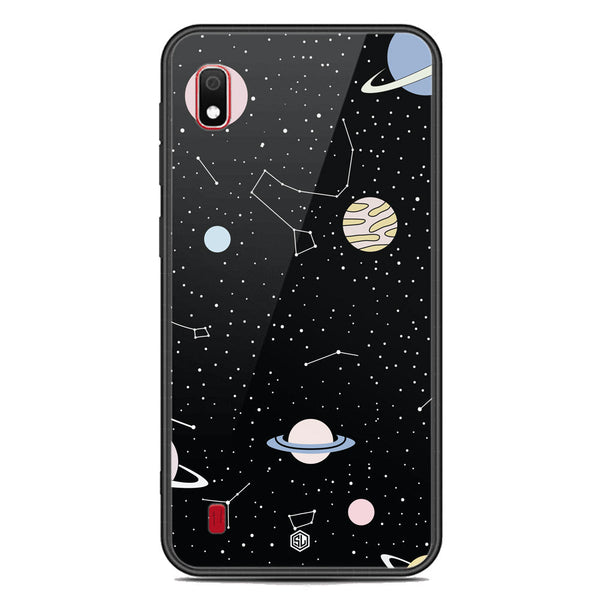 Space Series Soft Phone Case - Premium Glass Case - Design 1 - Samsung Galaxy A10