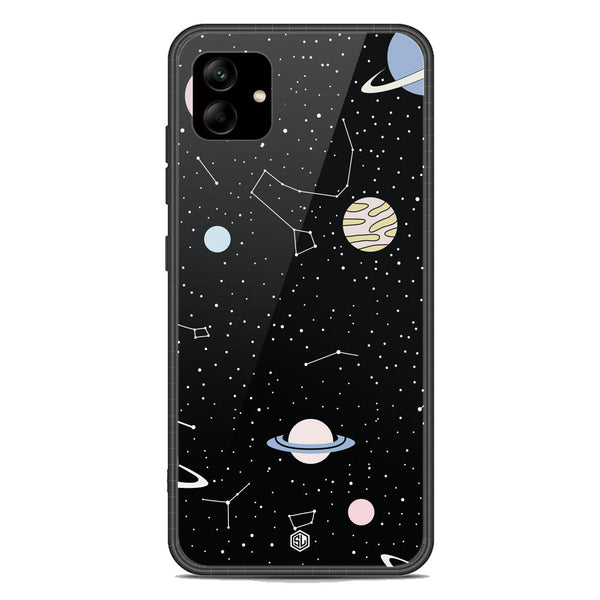 Space Series Soft Phone Case - Premium Glass Case - Design 1 - Samsung Galaxy A04e