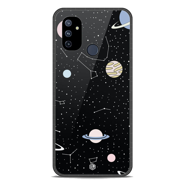 Space Series Soft Phone Case - Premium Glass Case - Design 1 - OnePlus Nord N100