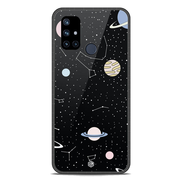 Space Series Soft Phone Case - Premium Glass Case - Design 1 - OnePlus Nord N10 5G