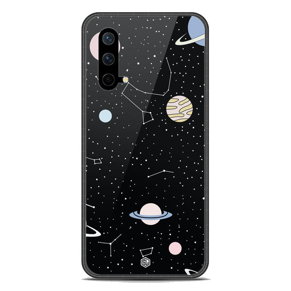 Space Series Soft Phone Case - Premium Glass Case - Design 1 - OnePlus Nord CE 5G