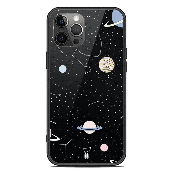 Space Series Soft Phone Case - Premium Glass Case - Design 1 - iPhone 12 Pro Max