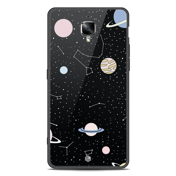 Space Series Soft Phone Case - Premium Glass Case - Design 1 - OnePlus 3T