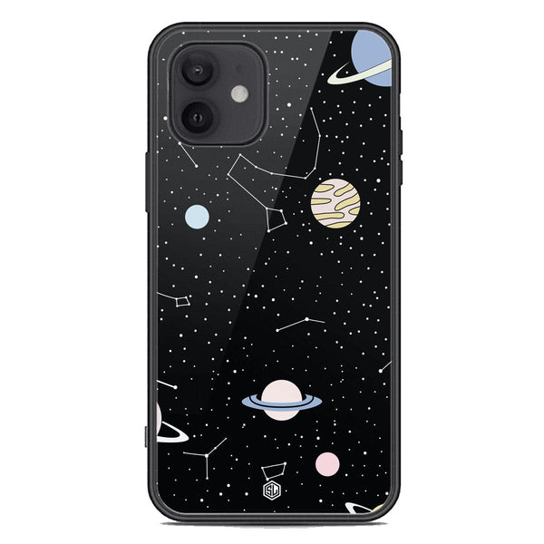 Space Series Soft Phone Case - Premium Glass Case - Design 1 - iPhone 12