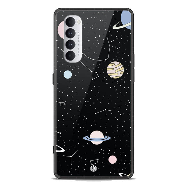 Space Series Soft Phone Case - Premium Glass Case - Design 1 - Oppo Reno 4 Pro 5G