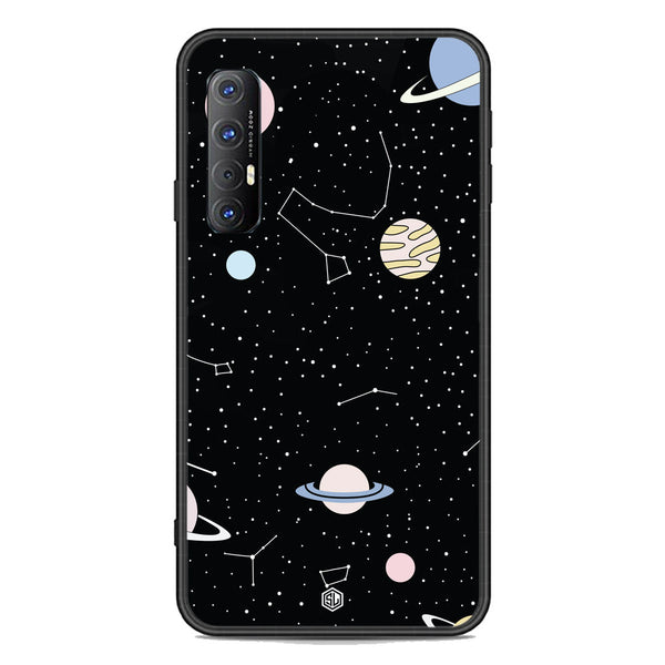 Space Series Soft Phone Case - Premium Glass Case - Design 1 - Oppo Reno 3 Pro