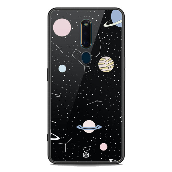 Space Series Soft Phone Case - Premium Glass Case - Design 1 - Oppo R19