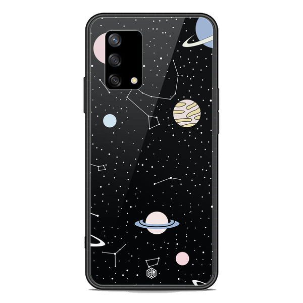 Space Series Soft Phone Case - Premium Glass Case - Design 1 - Oppo F19