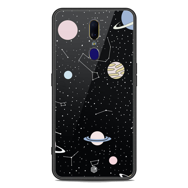 Space Series Soft Phone Case - Premium Glass Case - Design 1 - Oppo F11