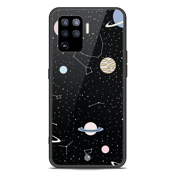 Space Series Soft Phone Case - Premium Glass Case - Design 1 - Oppo A94