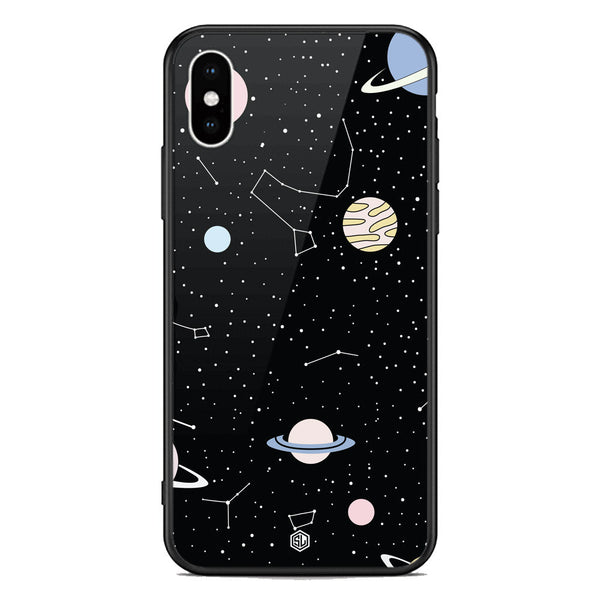 Space Series Soft Phone Case - Premium Glass Case - Design 1 - iPhone XS Max