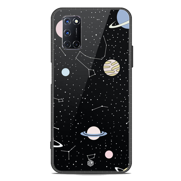Space Series Soft Phone Case - Premium Glass Case - Design 1 - Oppo A72