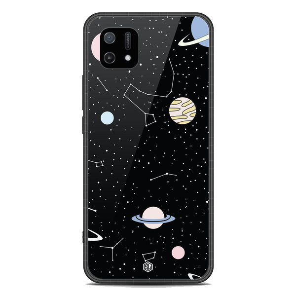 Space Series Soft Phone Case - Premium Glass Case - Design 1 - Oppo A16K