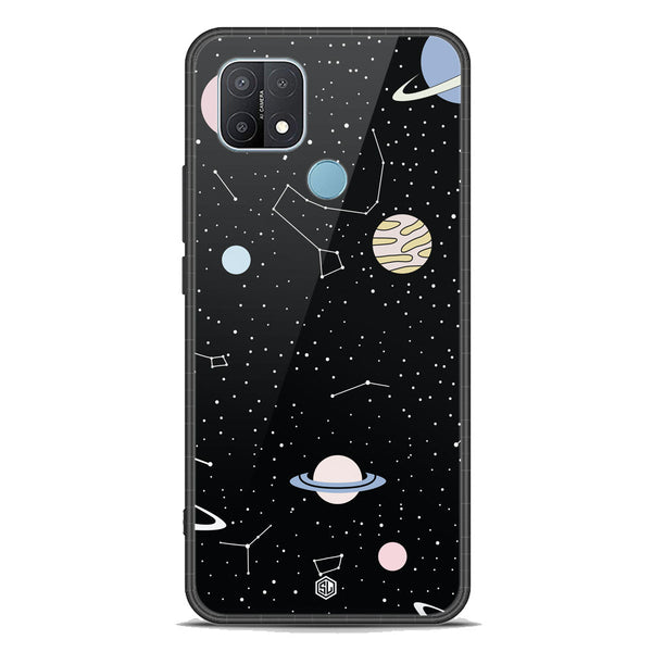 Space Series Soft Phone Case - Premium Glass Case - Design 1 - Oppo A15s