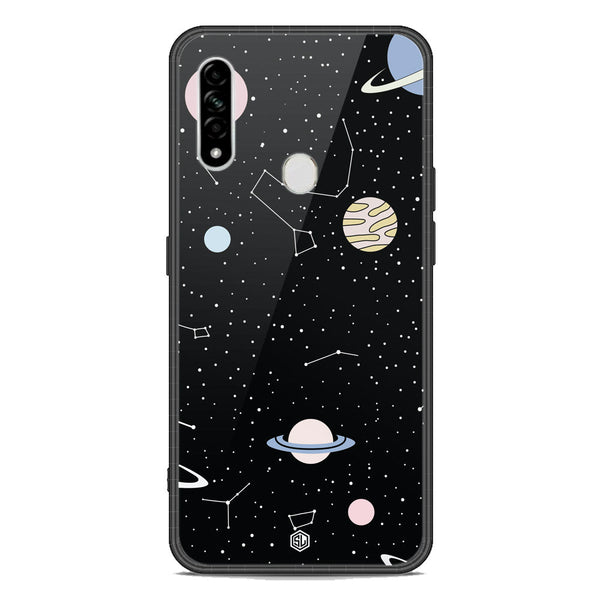 Space Series Soft Phone Case - Premium Glass Case - Design 1 - Oppo A8