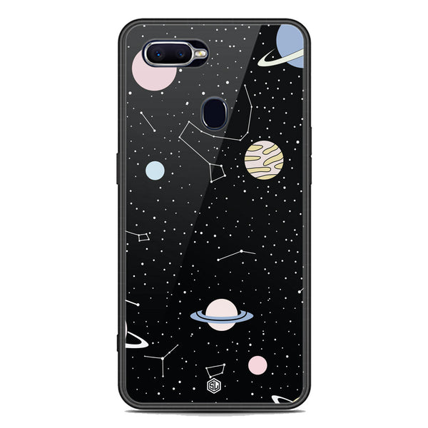 Space Series Soft Phone Case - Premium Glass Case - Design 1 - Oppo A7x