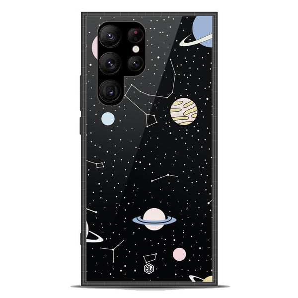 Space Series Soft Phone Case - Premium Glass Case - Design 1 - Samsung Galaxy S23 Ultra 5G