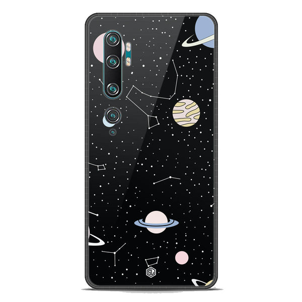 Space Series Soft Phone Case - Premium Glass Case - Design 1 - Xiaomi Mi Note 10 Pro