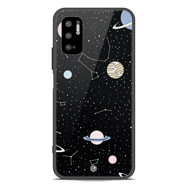 Space Series Soft Phone Case - Premium Glass Case - Design 1 - Xiaomi Redmi Note 10 5G