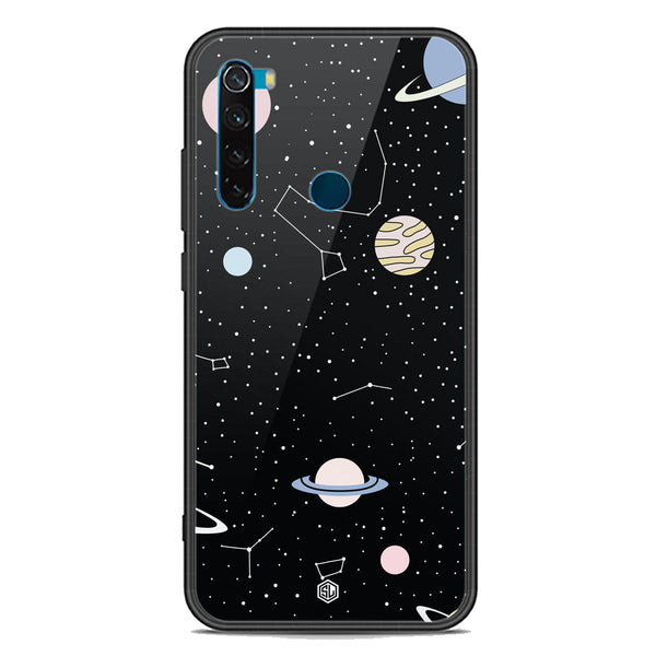 Space Series Soft Phone Case - Premium Glass Case - Design 1 - Xiaomi Redmi Note 8 2021