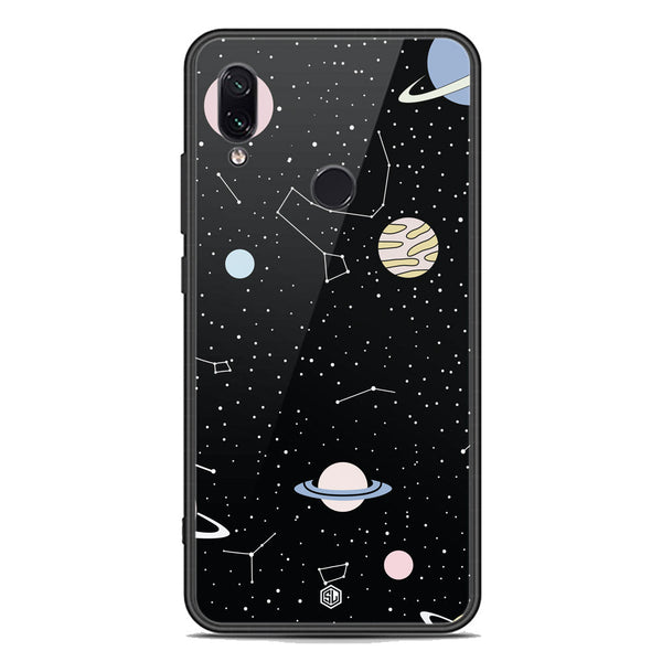 Space Series Soft Phone Case - Premium Glass Case - Design 1 - Xiaomi Redmi Note 7 Pro